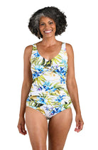 Maxine: One Piece Island Serenity Twist Front Maillot Swimsuit