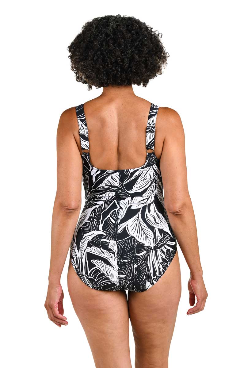 Maxine: One Piece Night Tropics Over The Shoulder Maillot