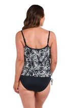 Maxine: Palm Retreat Triple Tiered Tankini Top