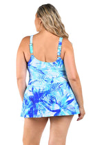 Maxine: Plus Size One Piece Pacific Palms Empire Swimdress