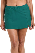 Maxine Solid Waist Banded Skort in Jungle