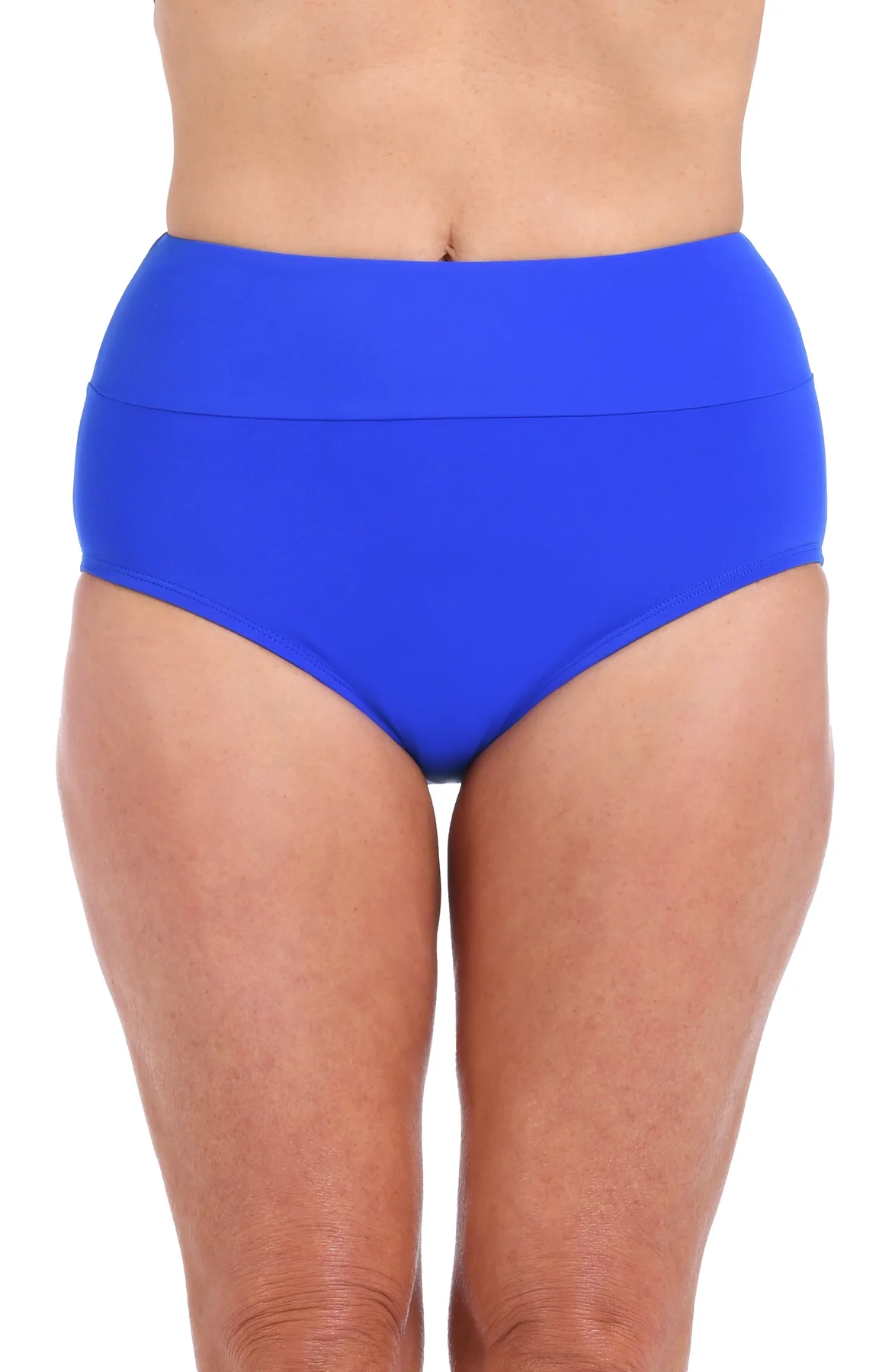 Maxine: Solid Wide Band Full Bottom - COBALT