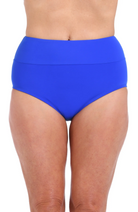 Maxine: Solid Wide Band Full Bottom - COBALT