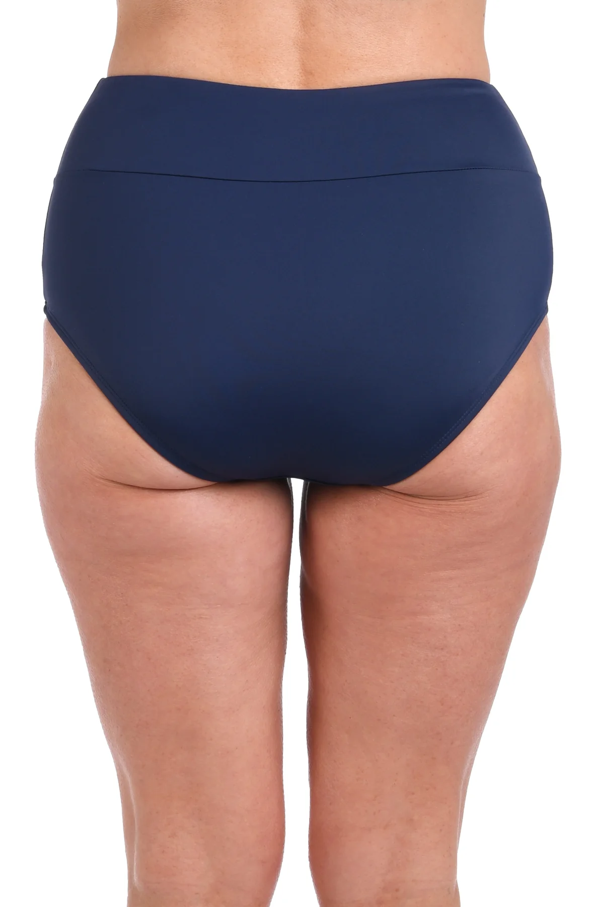 Maxine: Solid Wide Band Full Bottom - INDIGO BLUE