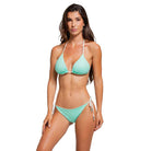 Mayan Shades In Block Reversible Triangle Bra Top