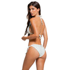 Mayan Shades In Block Reversible Triangle Bra Top