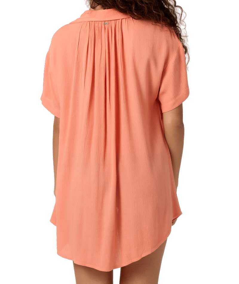 O'Neill: Saltwater Solids Carlee Cover-Up Shirt Dress