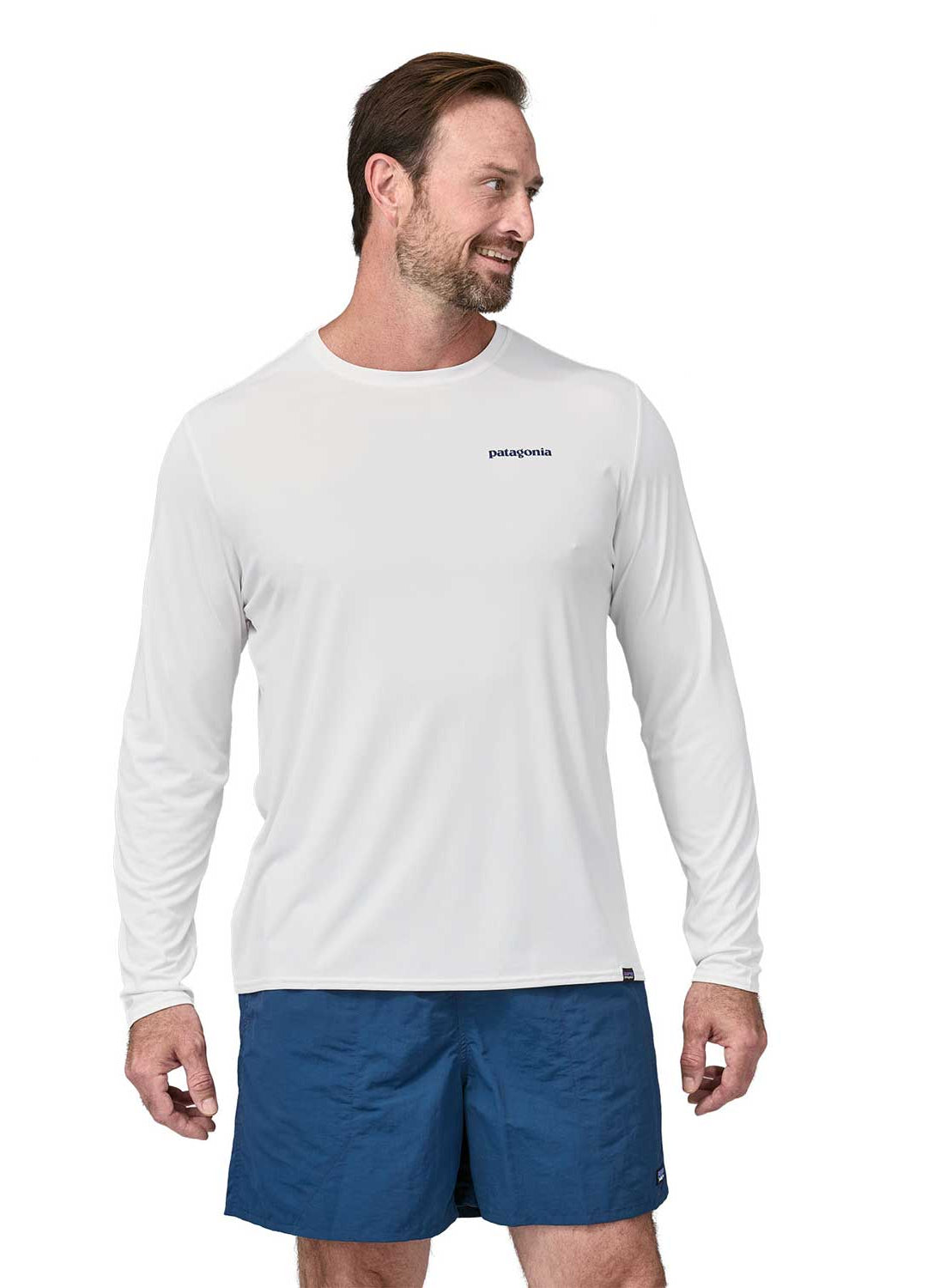 Patagonia: Men's Capilene Long Sleeves Cool Daily Graphic Shirt