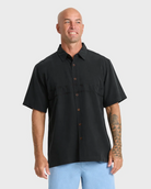 Quiksilver: Waterman Tahiti Palms Short Sleeve Woven Shirt