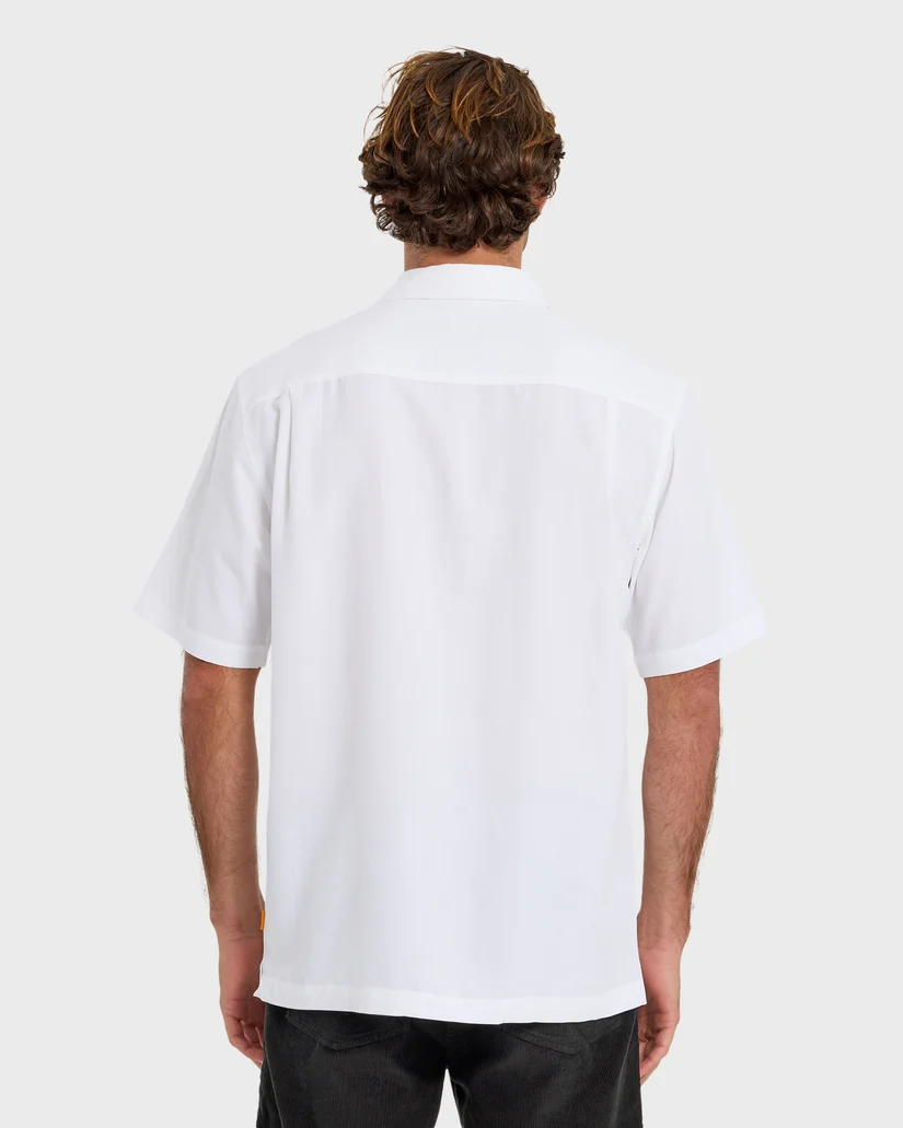 Quiksilver: Waterman Tahiti Palms Short Sleeve Woven Shirt
