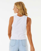 Rip Curl: Classic Ribbed Tank - OPTCLWHT