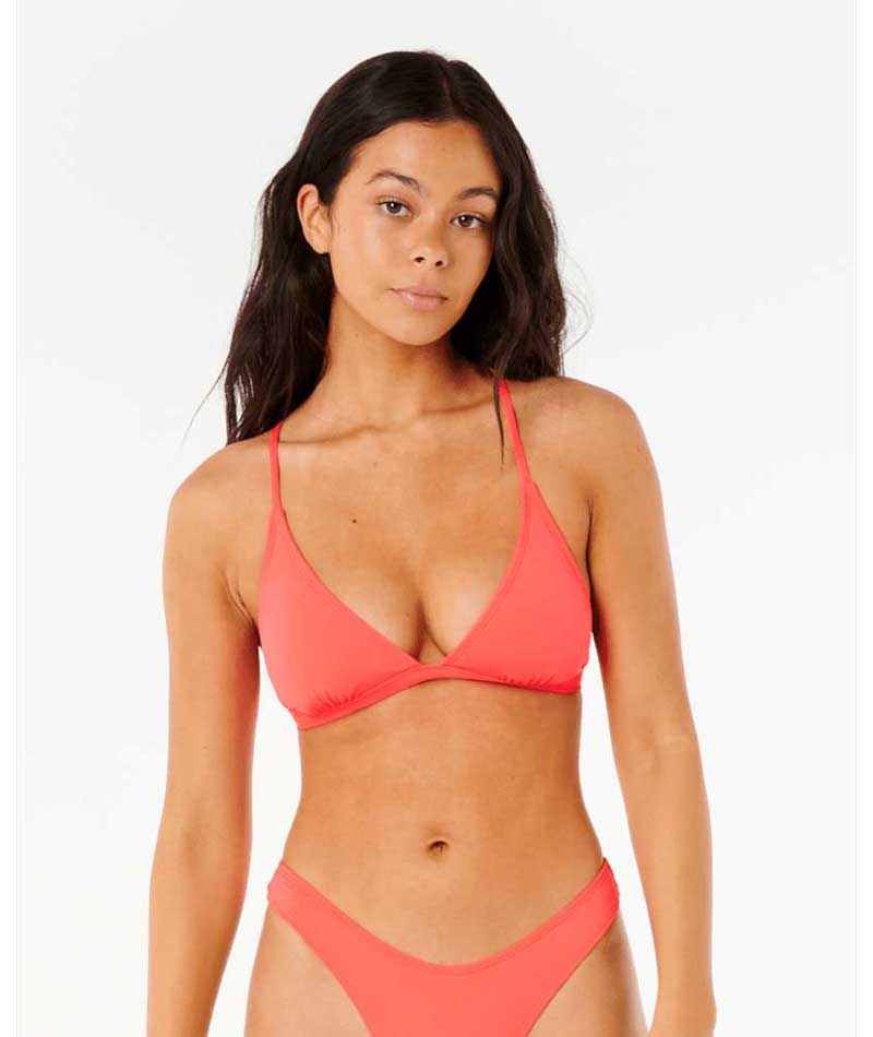 Rip Curl: Classic Surf X-Back Triangle Bikini Top - ELTRCRED