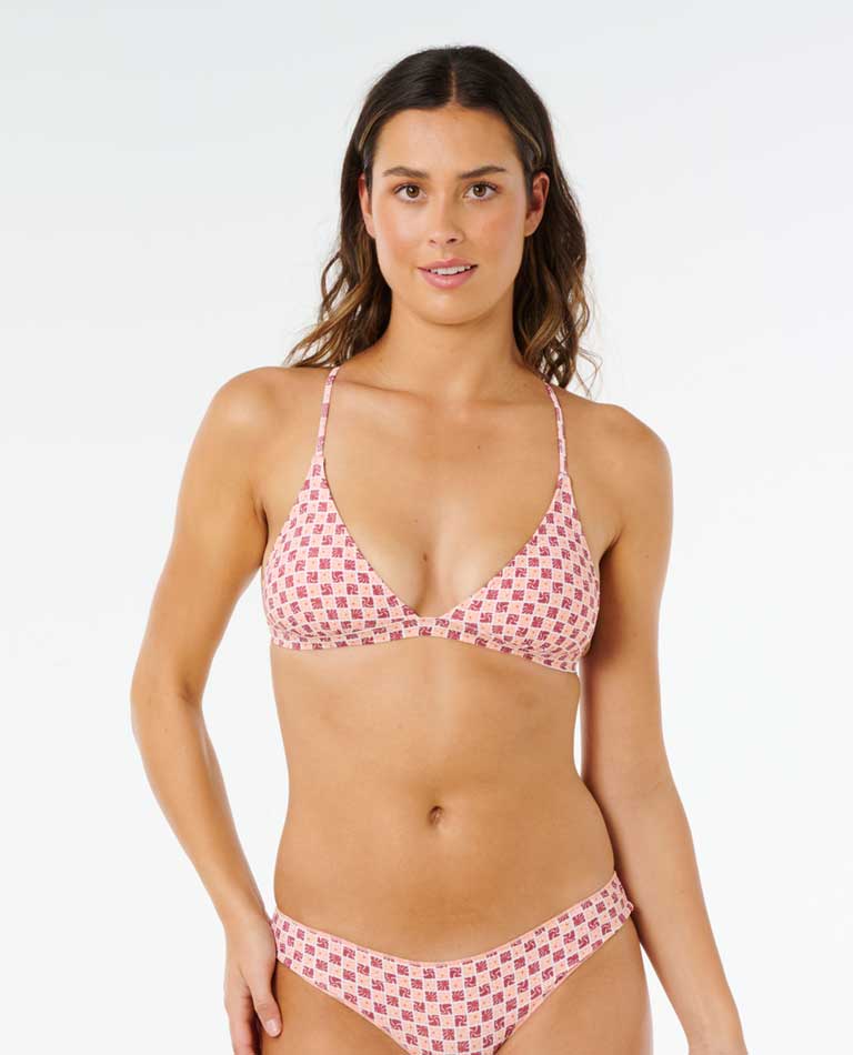 Rip Curl: Classic Surf X-Back Triangle Bikini Top - MULTICO