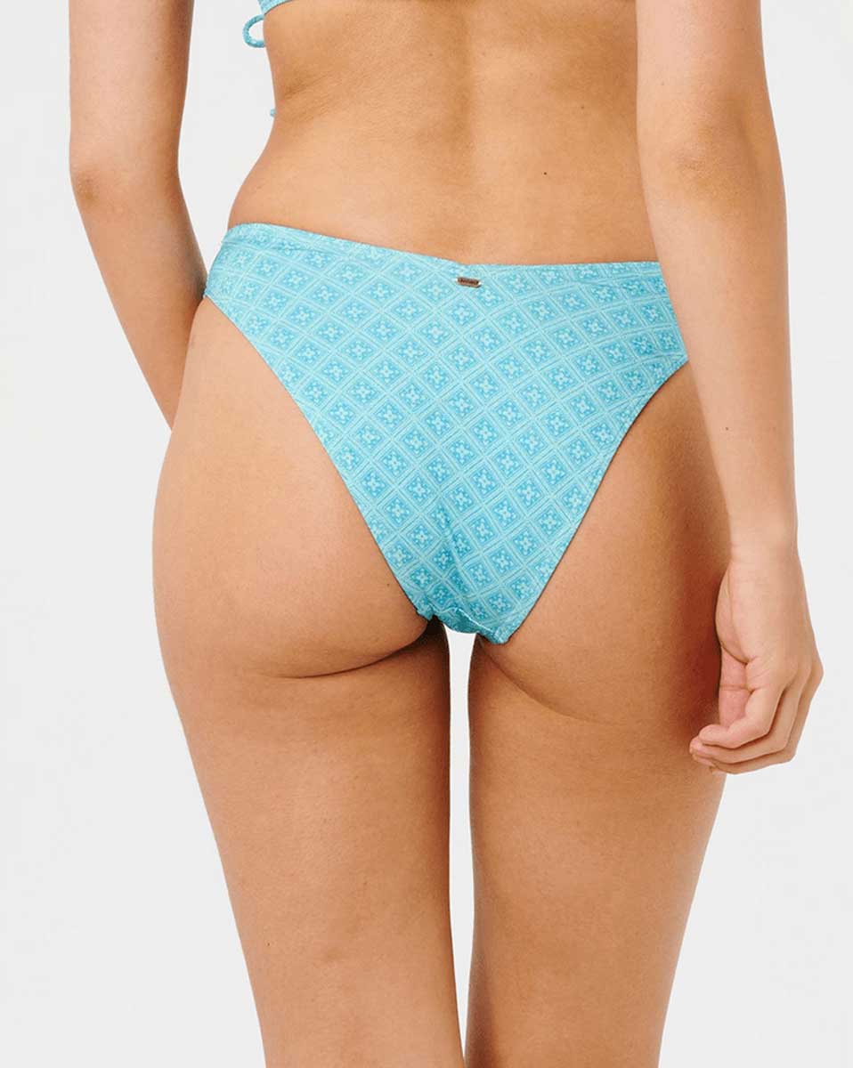 Rip Curl: Moon Geo Hi Leg Cheeky Bikini Bottom
