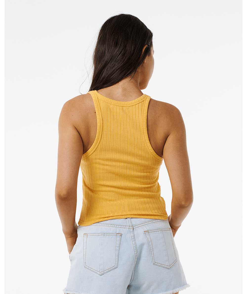 Rip Curl: Premium Rib Solid Tank - ORANGE
