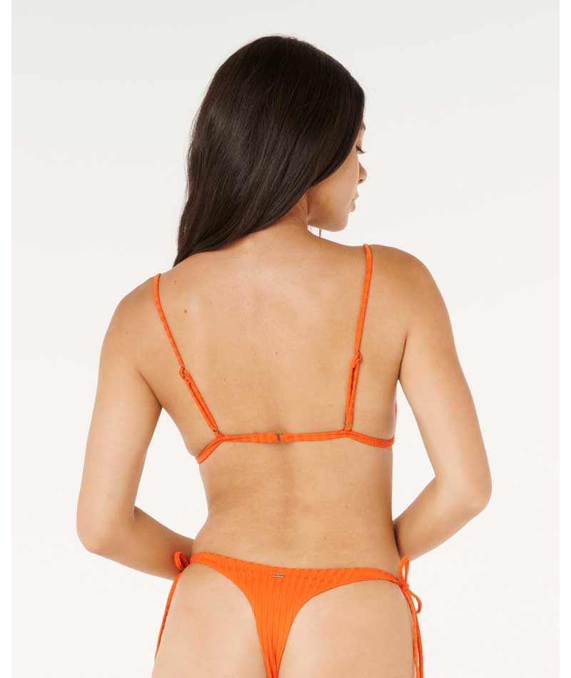 Rip Curl: Premium Surf Banded Fixed Triangle Bikini Top - ORANGE
