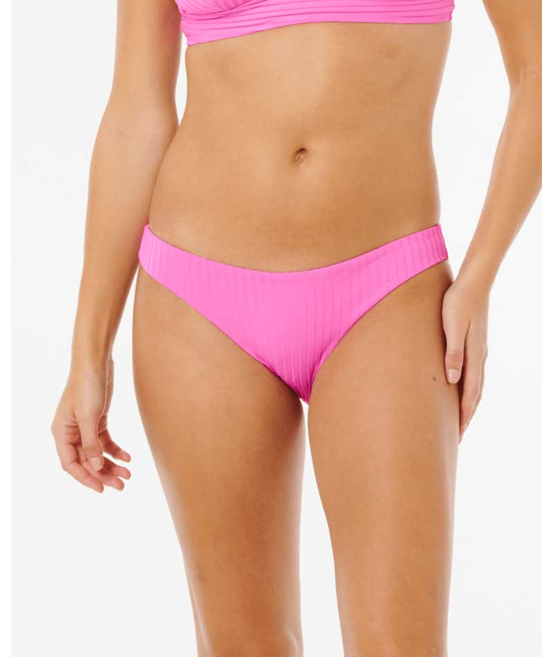 Rip Curl: Premium Surf Cheeky Bikini Bottom - SPR PINK