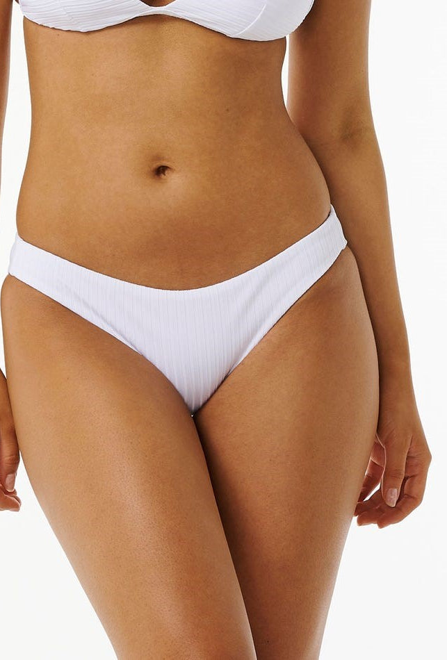 Rip Curl: Premium Surf Cheeky Bikini Bottom - WHITE