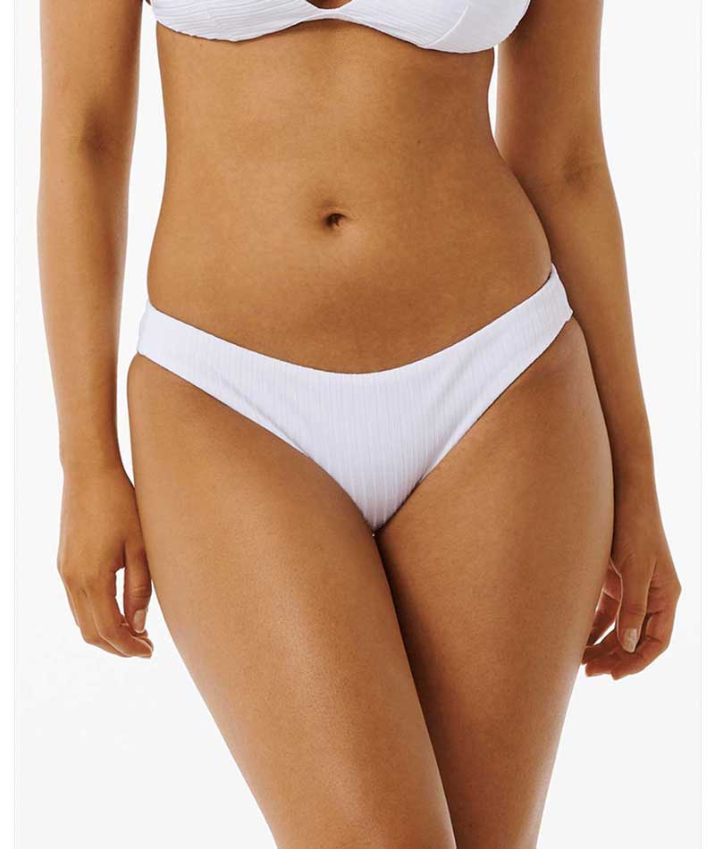 Rip Curl: Premium Surf Cheeky Bikini Bottom - WHITE