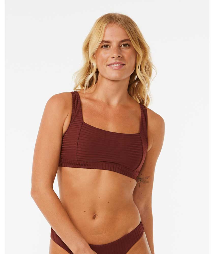Rip Curl: Premium Surf D-DD Crop Bra - PLUM