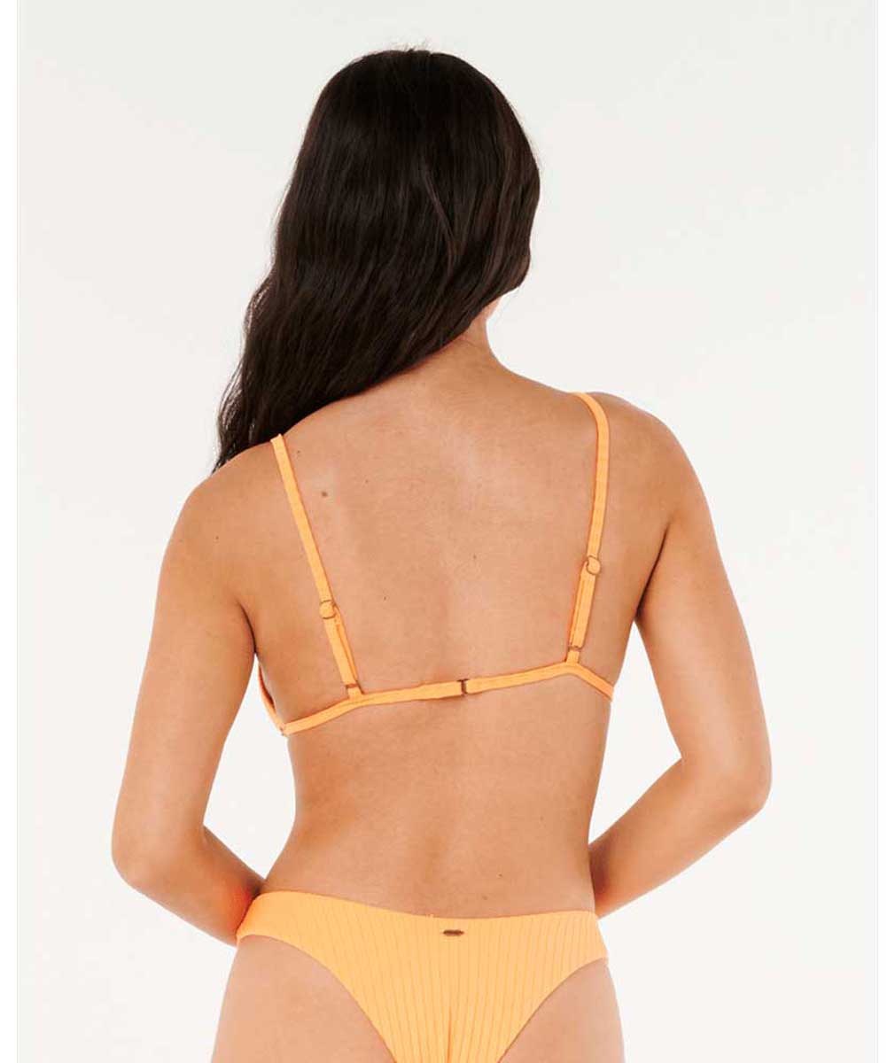 Rip Curl: Premium Surf Fixed Triangle Bikini Top - E.PEACH
