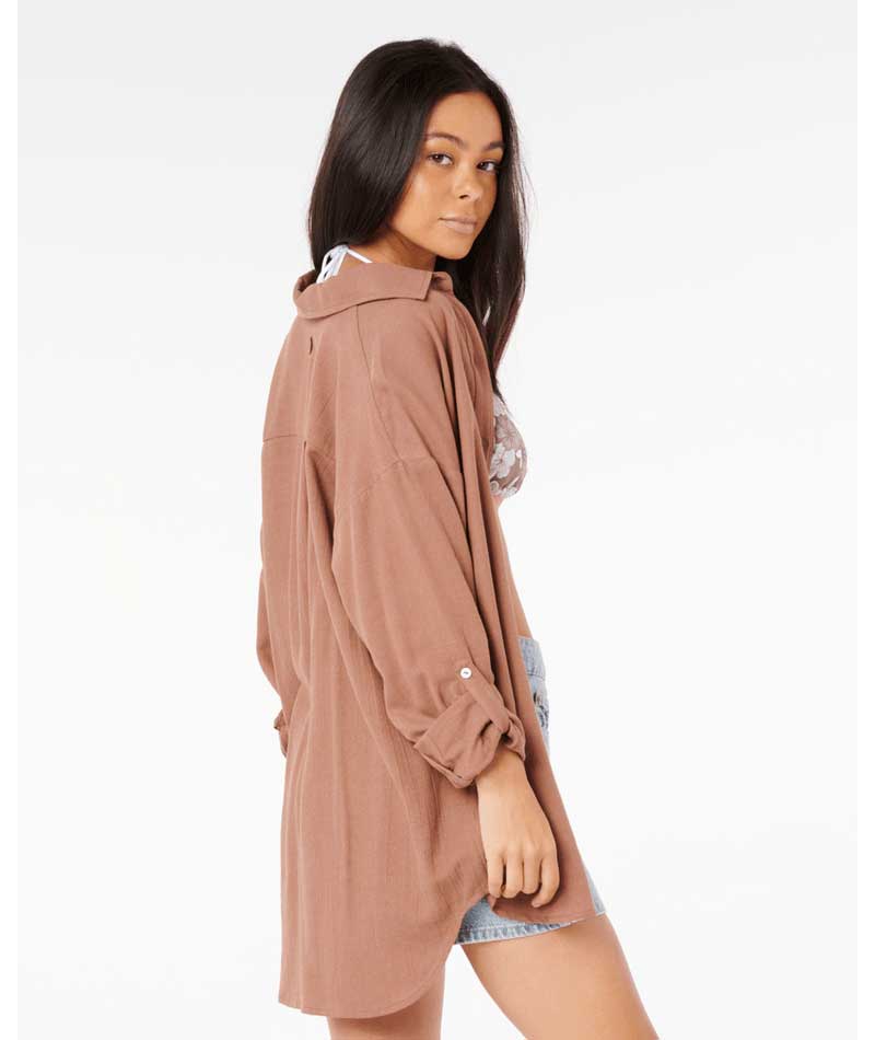 Rip Curl: Premium Surf Holiday Shirt - BROWN