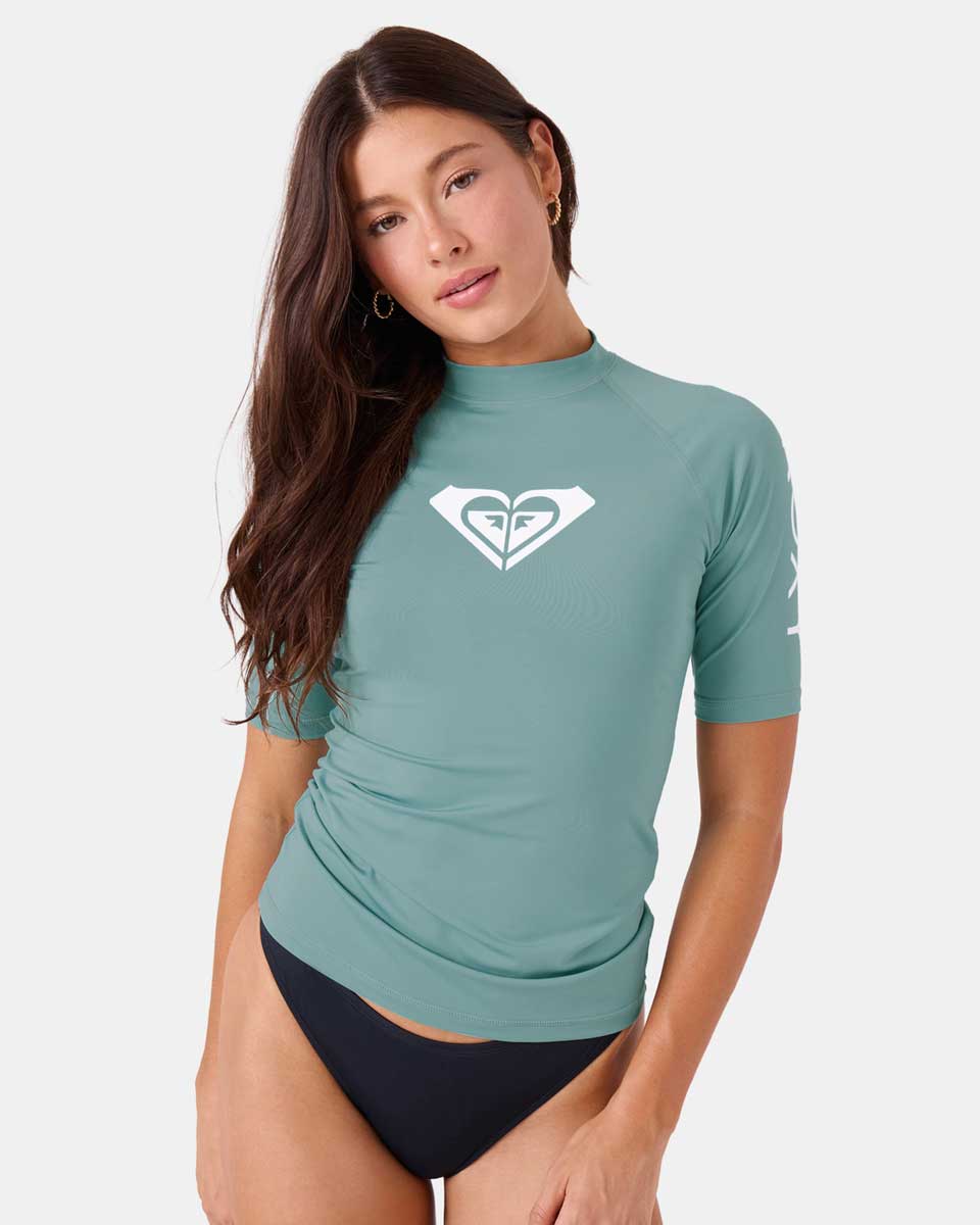 Roxy: Whole Hearted Short Sleeve Rashguard