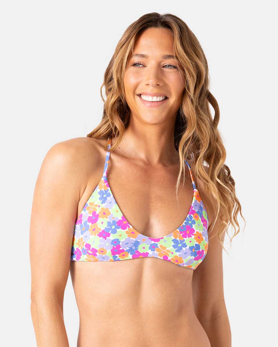 Roxy: California Dreamin Reversible Athletic Triangle Bikini Top