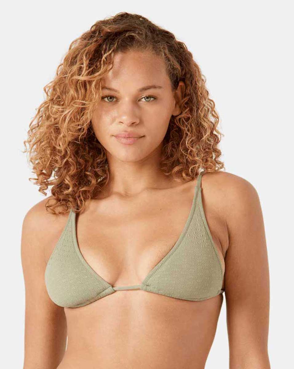 Roxy: Haliewa Built Up Triangle BikiniTop - OIG