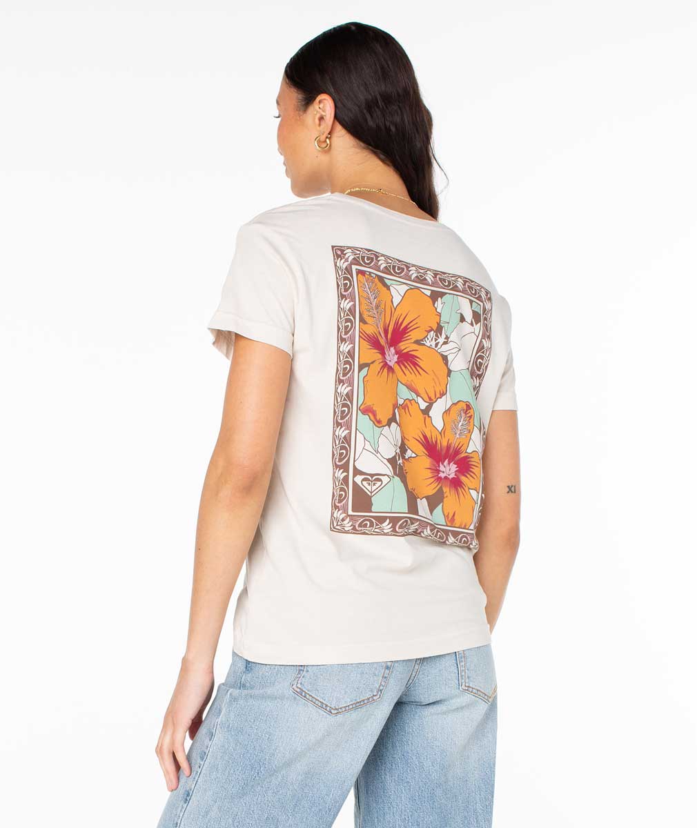 Roxy: Nouveau Hibiscus Boyfriend Tee