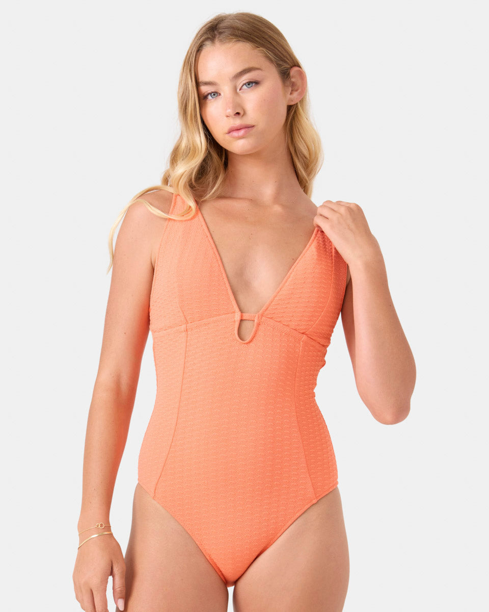 Roxy: One Piece Haleiwa Plunge Mio Swimsuit