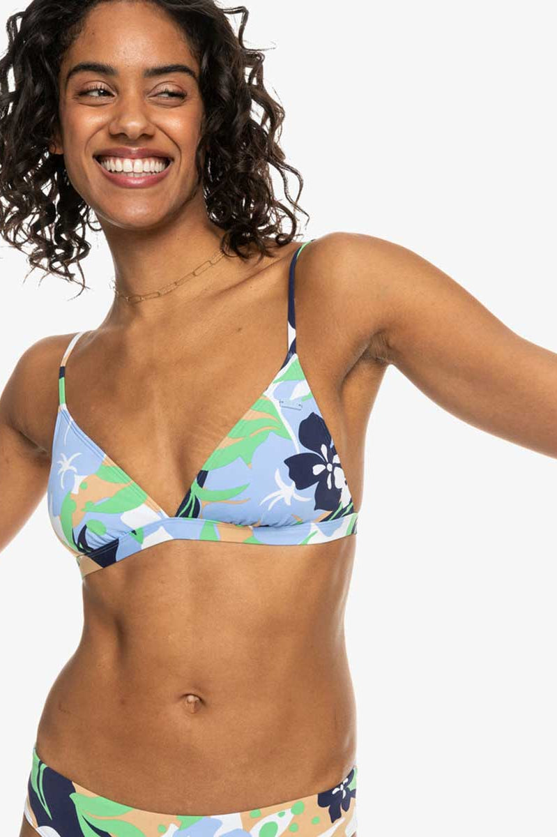Roxy: Printed Beach Classics Fixed Triangle Bikini Top