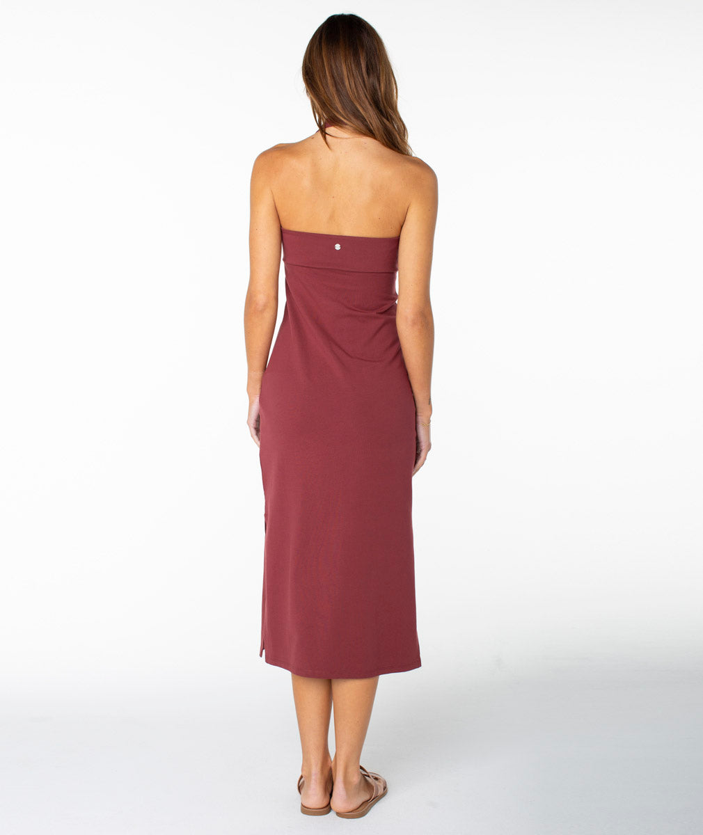 Roxy: South Shore Midi Halter Dress