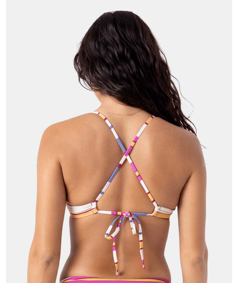 Roxy: Sunset Swells Cut Out Bralette Bikini Top