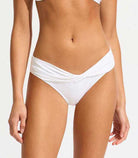Seafolly: Solid Twist Band Hipster Pant - WHITE