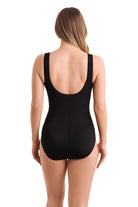 ShapeSolver: One Piece Electrifying Squareneck Illusion Tank Swimsuit