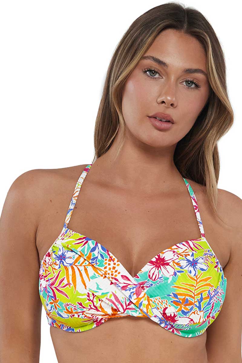 Sunets: Botanical Bliss Sandbar Crossroads Rib Underwire Top