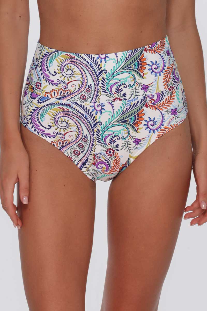 Sunsets: Tide Pool Twist Hannah High Waist Bottom