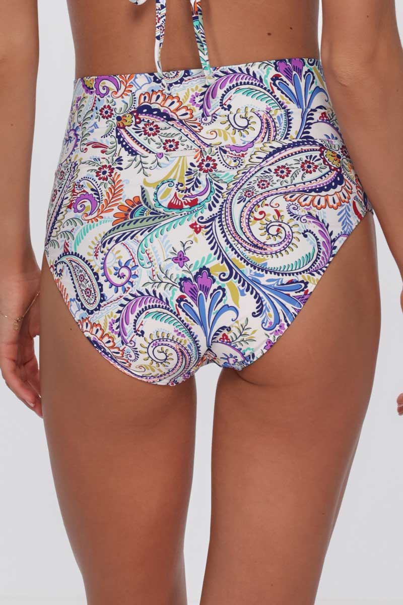 Sunsets: Tide Pool Twist Hannah High Waist Bottom