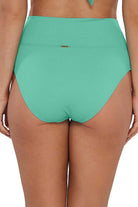 Sunsets: Aqua Mist Sandbar Ribbed Hannah High Waist Bottom