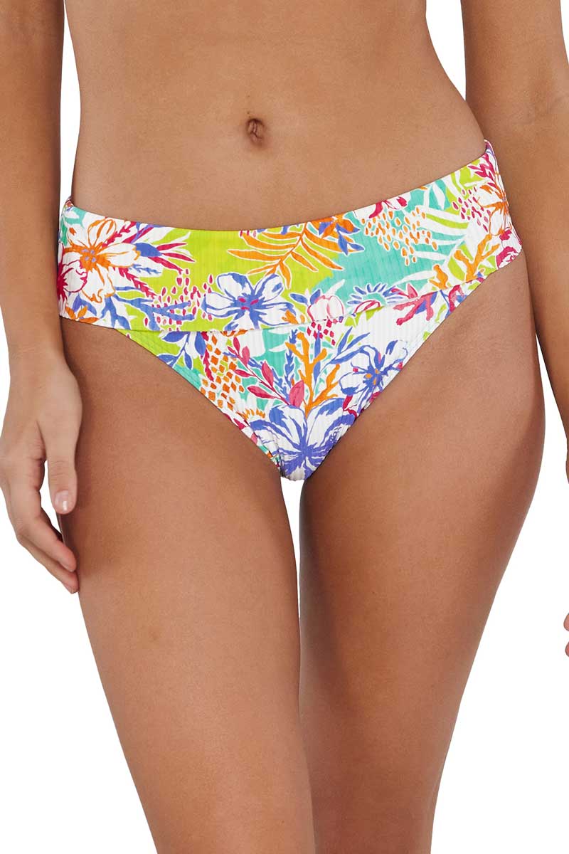 Sunsets: Botanical Bliss Sandbar Rib Hannah High Waist Bottom