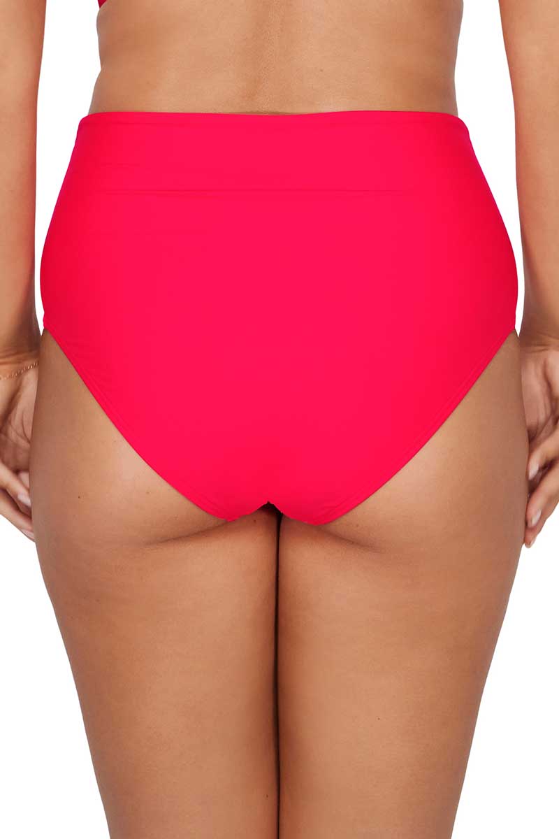 Sunsets: Geranium Capri High Waist Bottom