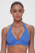 Sunsets: Harbor Blue Sandbar Rib Muse Halter Top