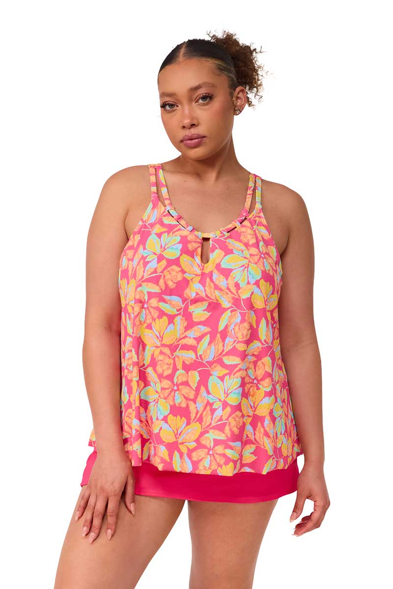 Sunsets: Magic Hour Crepe Sadie Tankni Top