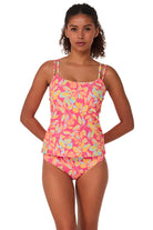 Sunsets :Magic Hour Crepe Taylor Tankini Top