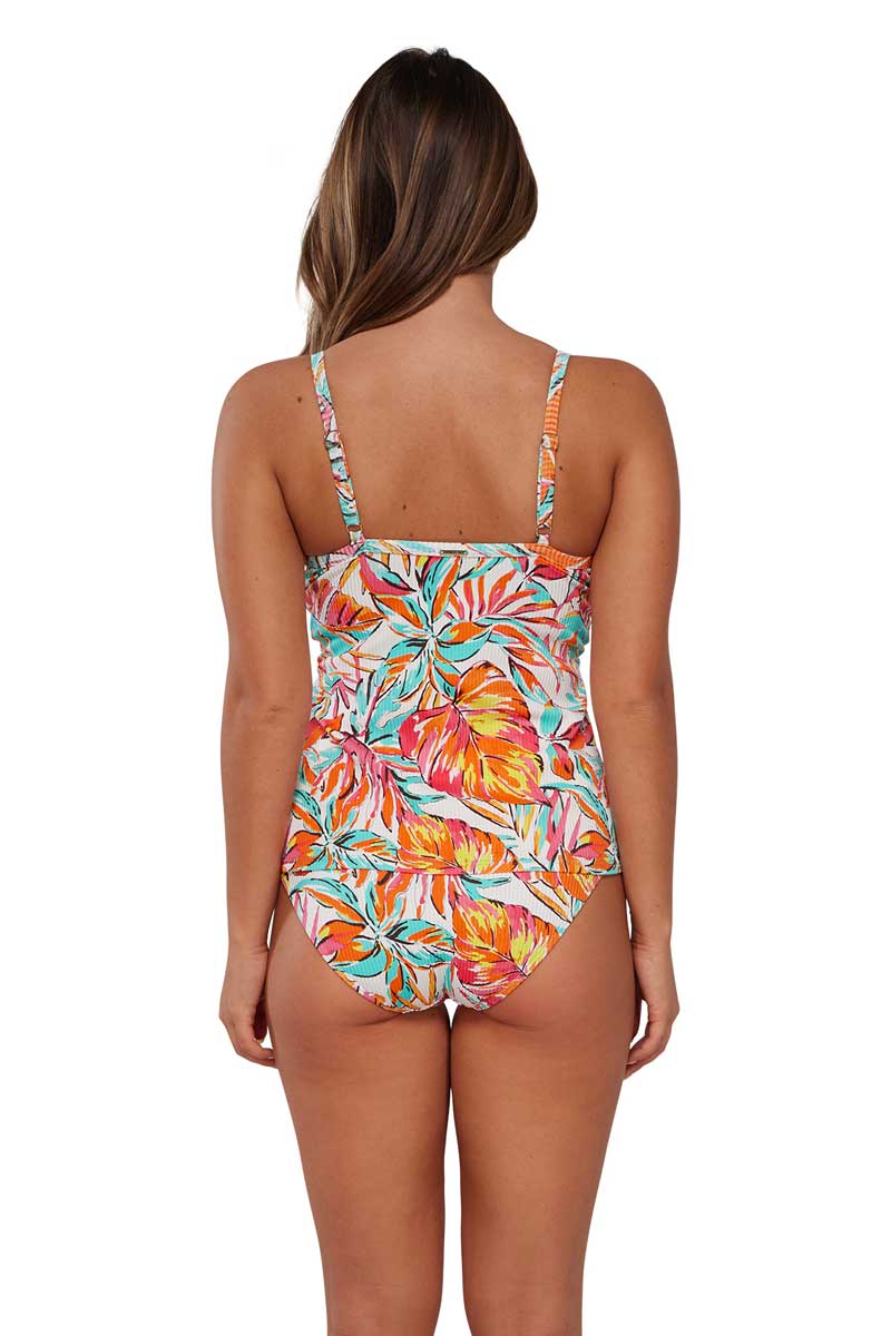 Sunsets: Palms Serenade Sandbar Rib ForeverTankini Top