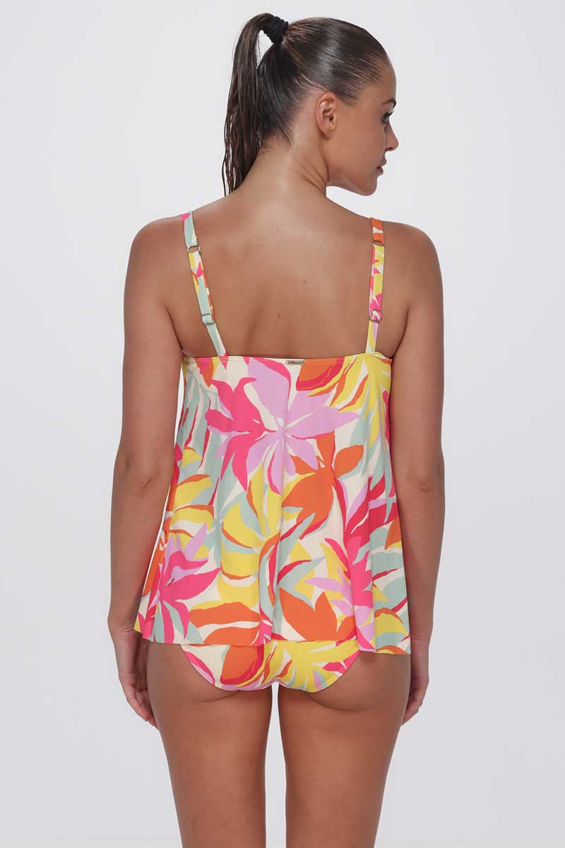 Sunsets: Tropicolor Crepe Elena Tankini Top