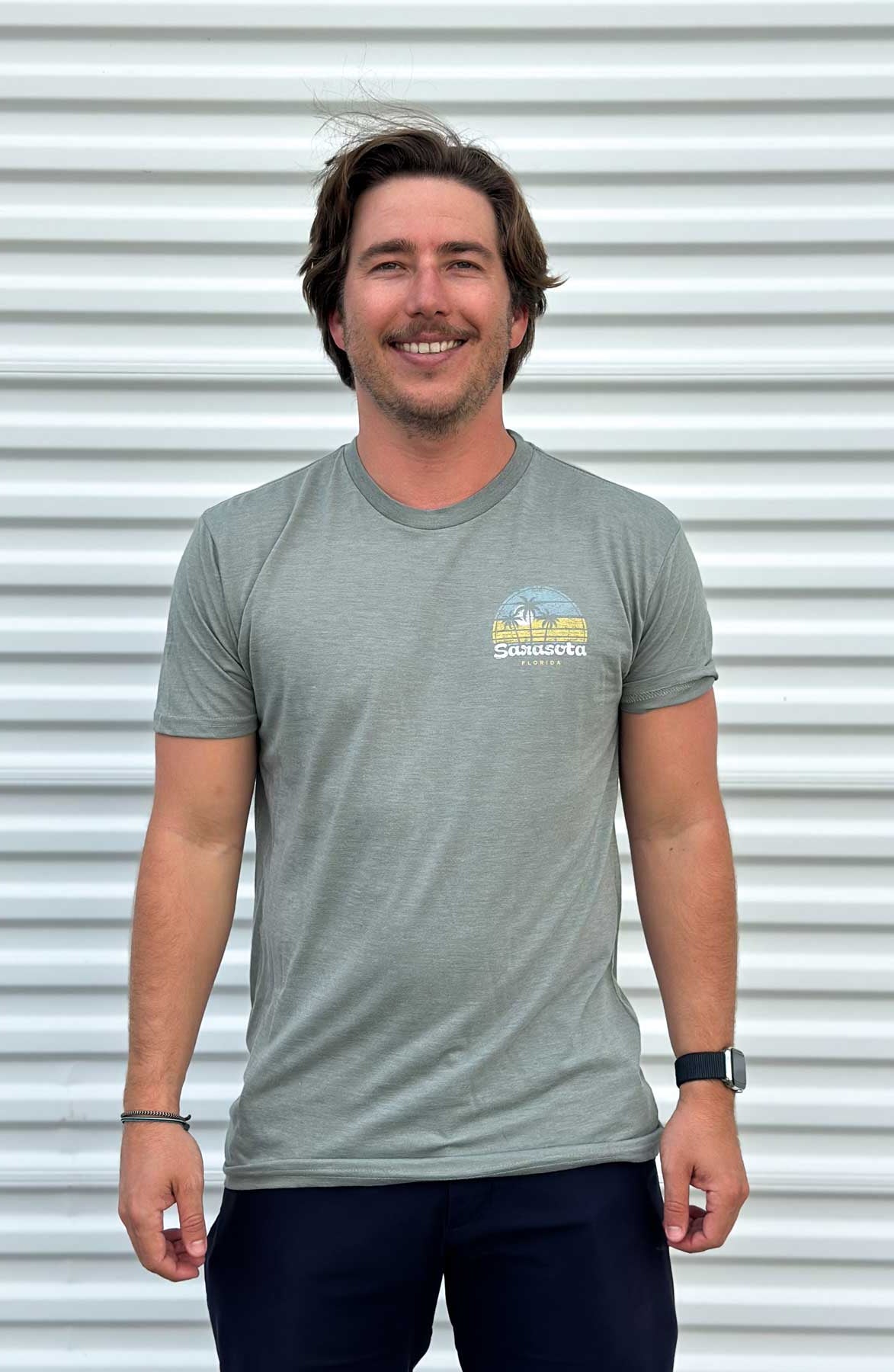 Techstyles: Men's Sour Sarasota Florida Legend Tri-Blend T-Shirt