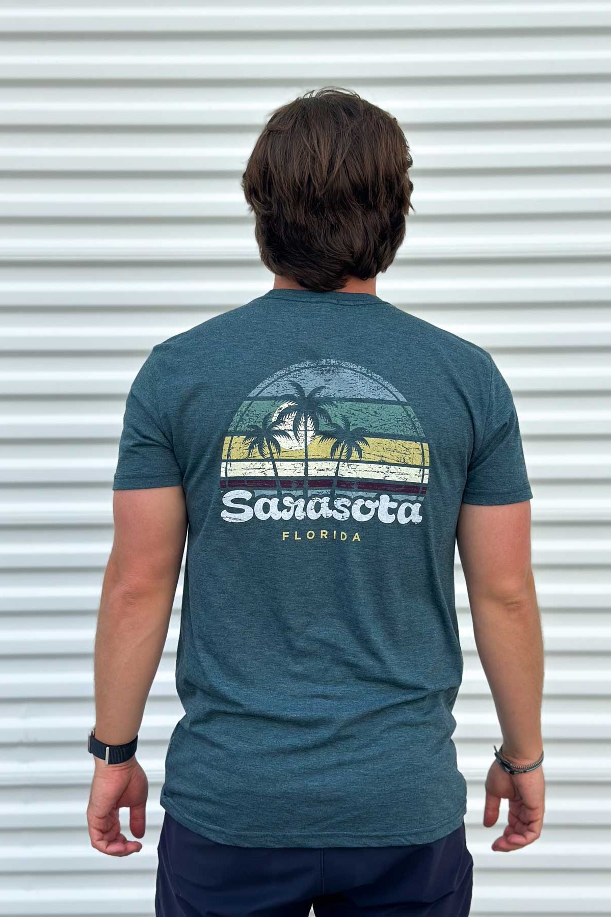 Techstyles: Men's Sour Sarasota Florida Tri-Blend T-Shirt
