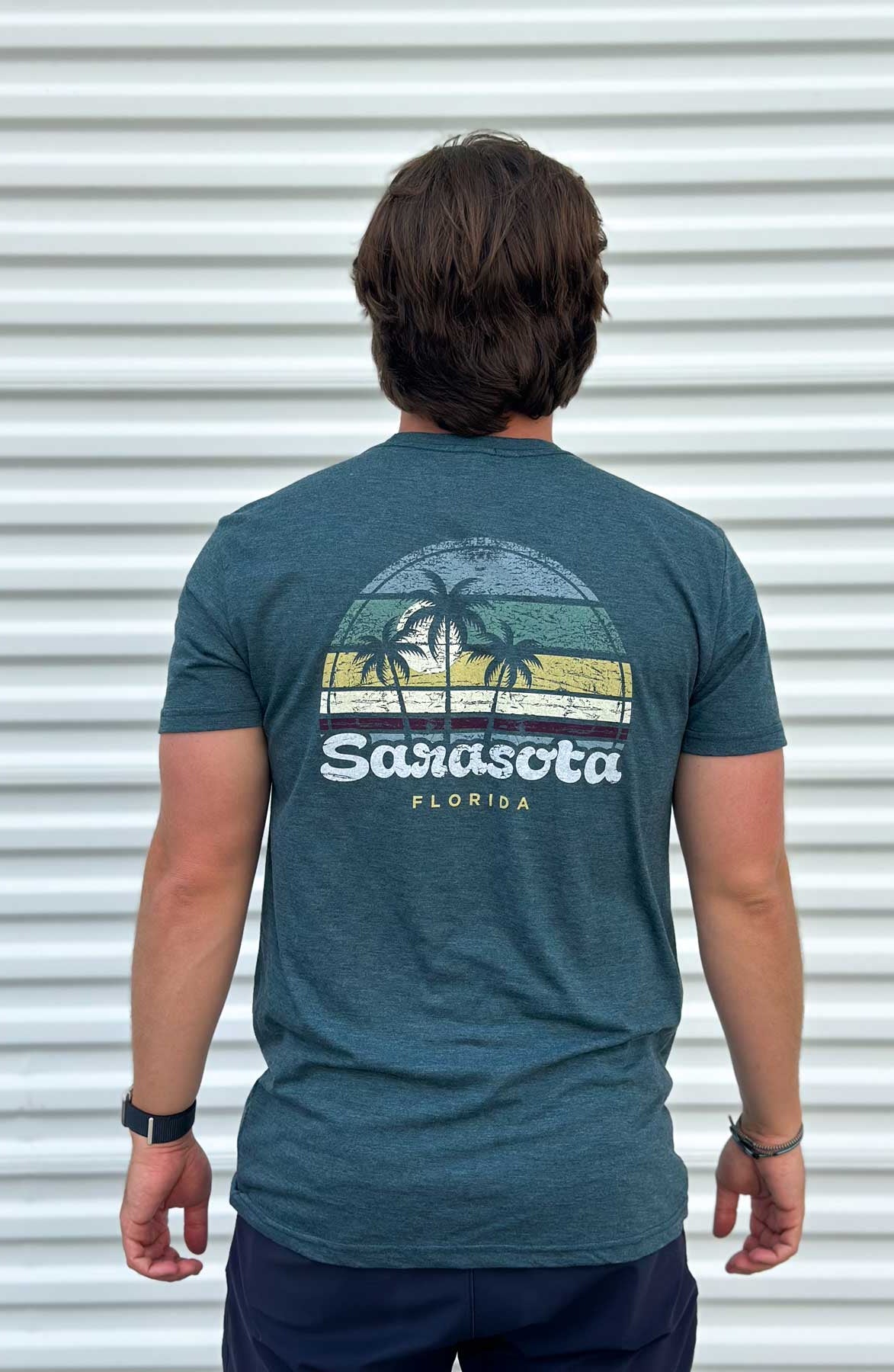 Techstyles: Men's Sour Sarasota Florida Tri-Blend T-Shirt
